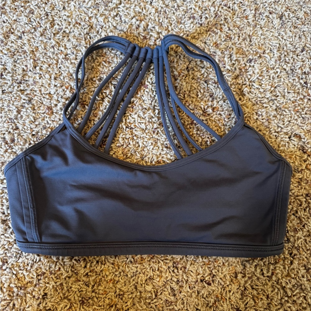 Lululemon Athletica Gray Sports Bra with Racerback Design